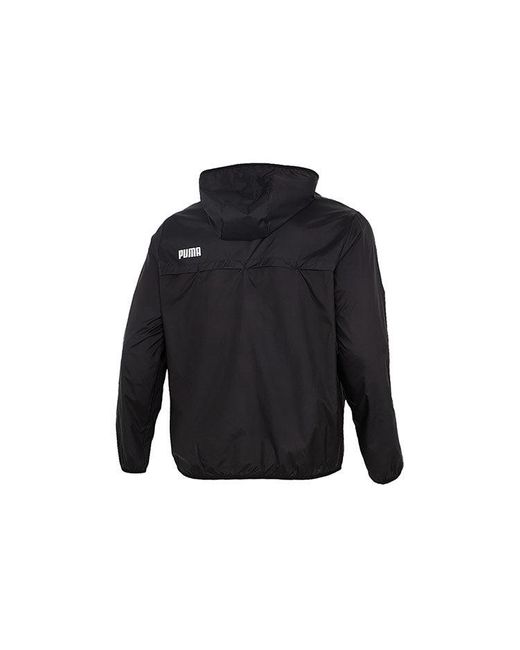 PUMA Blue Essentials Solid Windbreaker Jacket for men