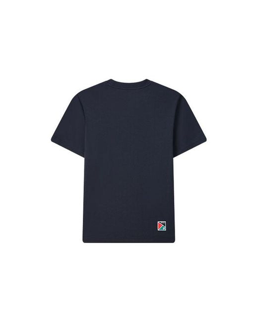 Fila Blue Alphabet Printing Knit Short Sleeve for men