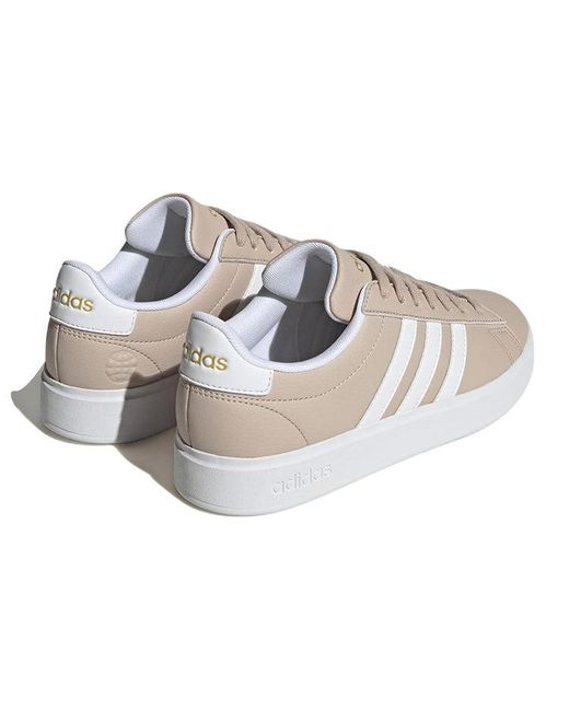 Adidas White (Wmns) Grand Court Cloudfoam 'Wonder Taupe'