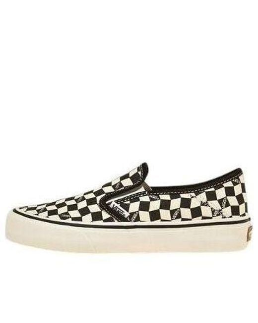 Vans Black Slip-On Vr3 Sf 'Checkerboard Marshmallow' for men