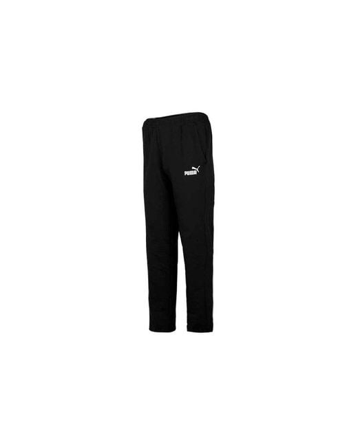 PUMA Black Ess Logo Op Sweat Pants for men