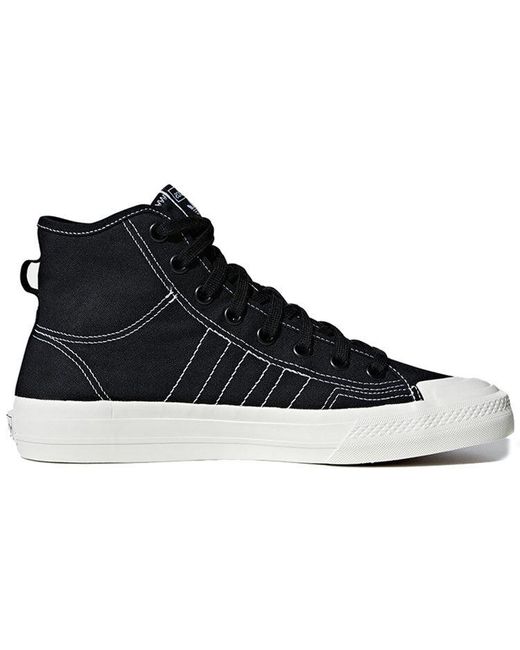 Adidas Black Nizza Rf Hi 'Core' for men
