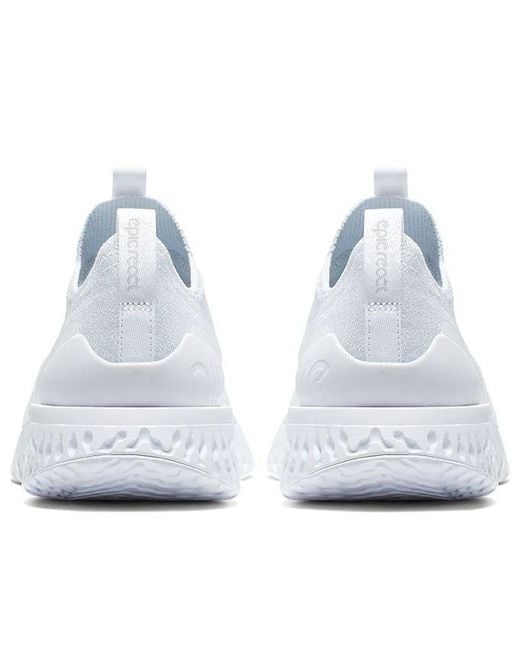 nike epic react phantom triple white