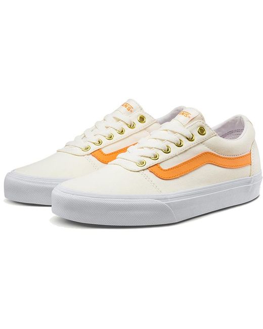 Vans White (Wmns) Ward 'Tangerine Off'