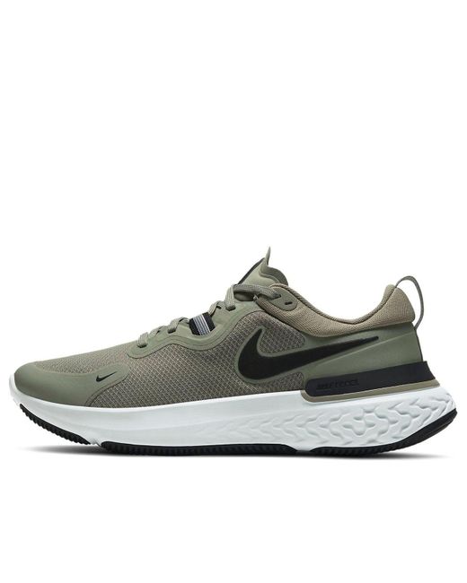 Nike Gray React Miler Armygreen for men