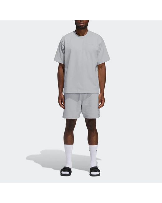 Adidas Gray Originals X Fidong Co-Branded Solid Color Sports Casual Shorts