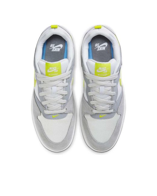 Nike White Alleyoop Sb 'Bright Cactus' for men