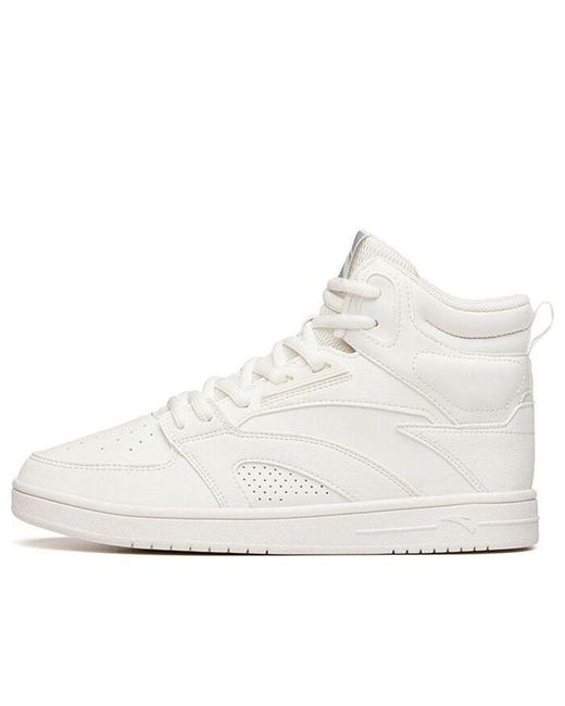 Anta White (Wmns) Skateboarding Series Sneakers High 'Ivory'