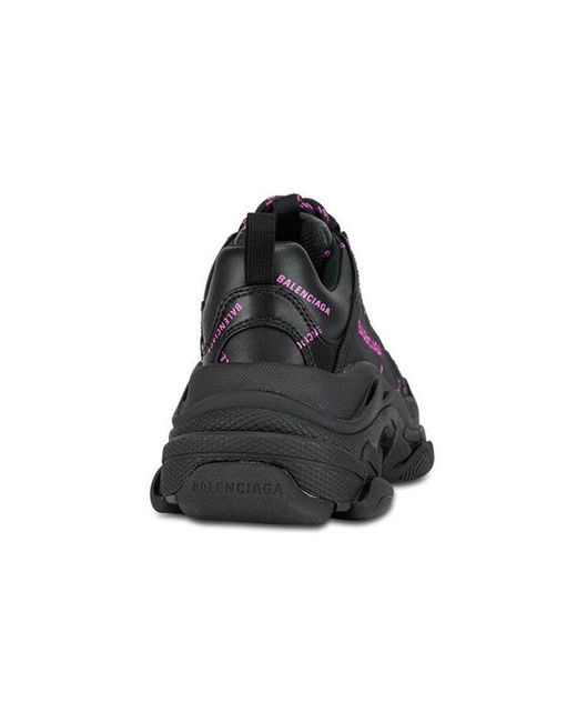Balenciaga Black (Wmns) Triple S Sneaker 'All Over Logo