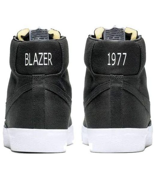 Nike Black Blazer Mid '77 Canvas for men