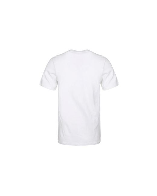 Nike White Sportswear Alphabet Logo Printing Breathable Short Sleeve for men