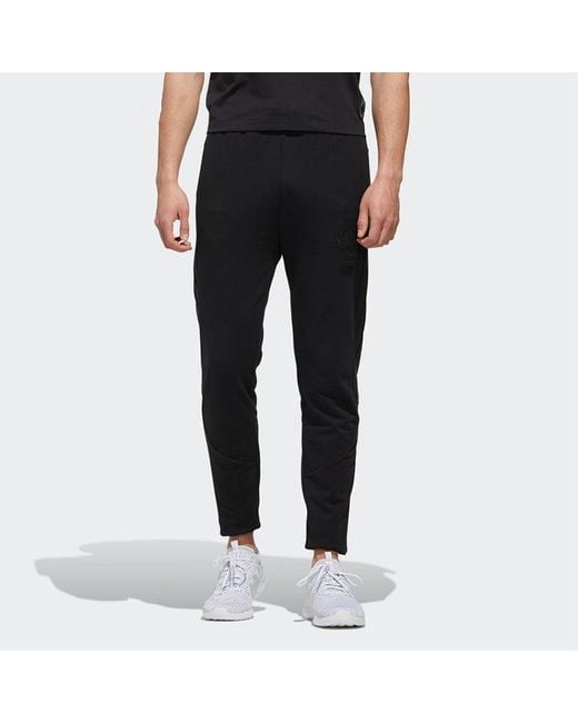 Adidas Black Neo M Sw Tp Lacing Slim Fit Sports Long Pants for men