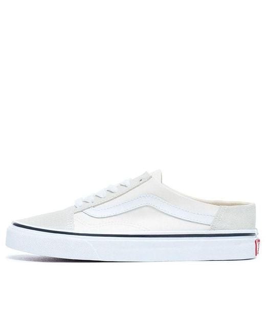 Vans White Old Skool Mule for men