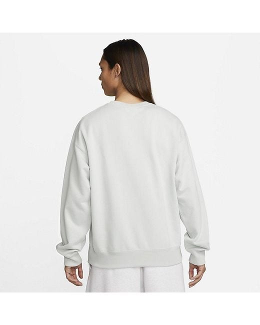 Nike Gray Solo Swoosh Crew Sweatshirt 'Light' for men
