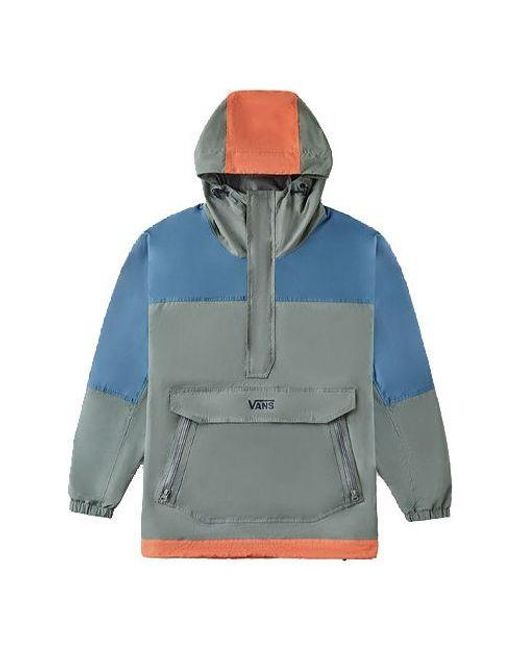 Vans Blue Work Weird Colorblock Casual Sports Jacket for men