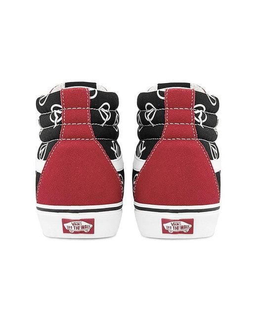 Vans Red Sk8-Hi 'Circle V' for men