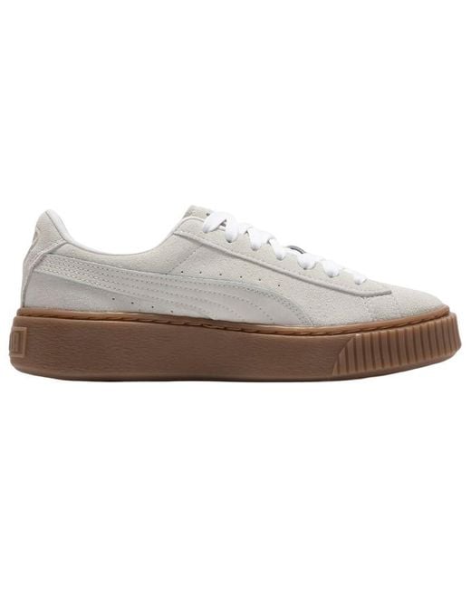 PUMA White (Wmns) Suede Platform Core L 'Whisper'
