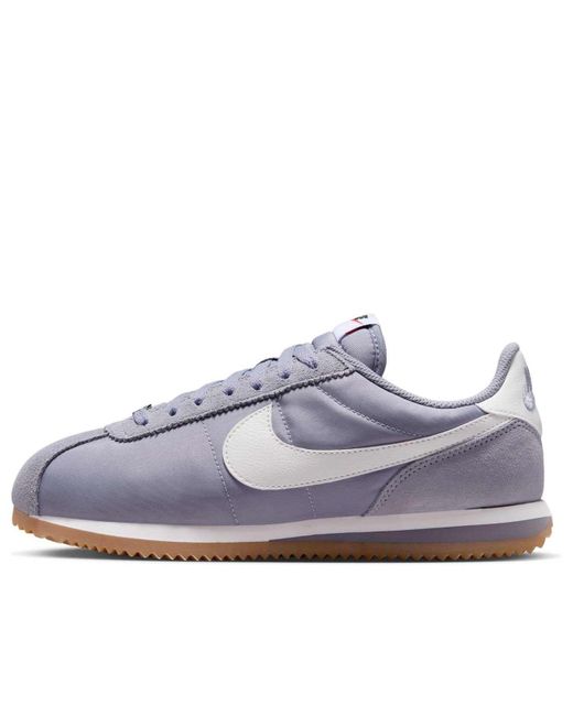 Nike Blue (Wmns) Cortez Textile 'Cement Gum Light Safety Sail'