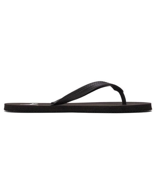 PUMA Black First Flip Sandals Slides for men