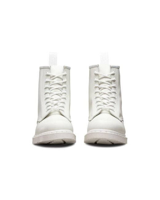 Dr. Martens Gray 1460 Mono Smooth Leather 8 Martin Boots