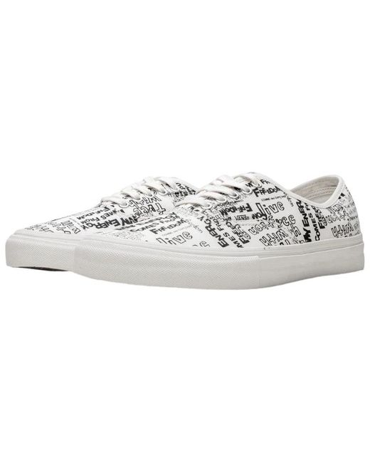 Vans Comme Des Garcons X Og Authentic Lx 'Graffiti' in White for