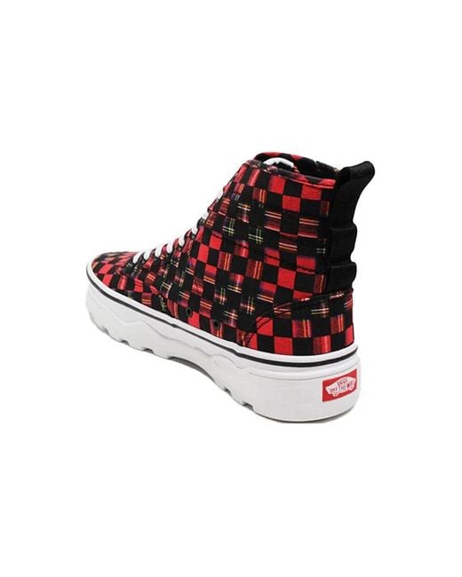 Vans Red Sentry Chessboard for men