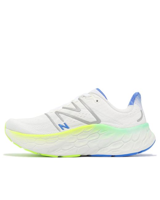 New Balance White Fresh Foam X More V4 Running Shoe