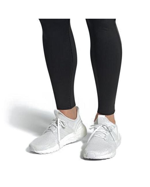 Adidas White Ultraboost 19 'Triple' for men