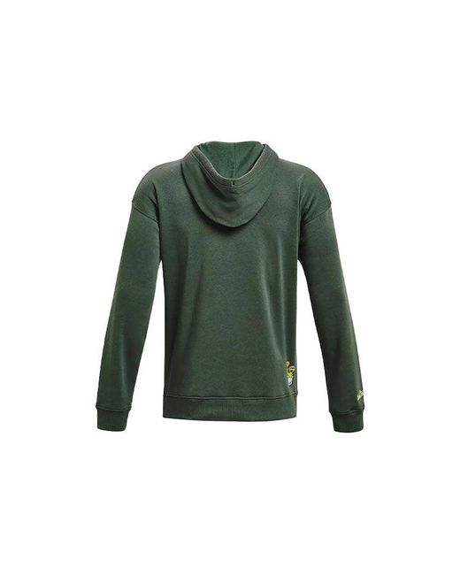Under Armour Green Curry Oscar Grouchy Hoodie for men