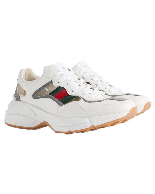 Gucci White Rhyton 'Cut Out' for men