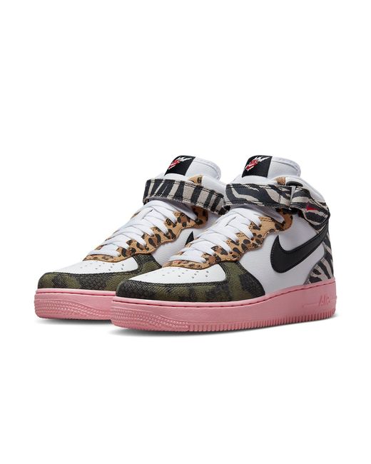 Nike Red (Wmns) Air Force 1 Mid 'Tunnel Walk'