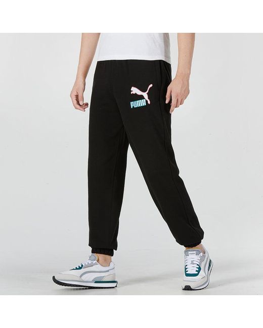 PUMA Black Fandom Sweatpants for men