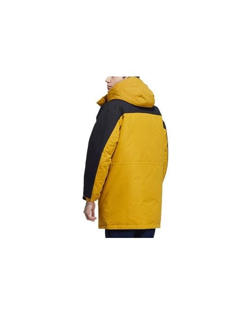 Adidas Yellow Outdoor Stay Warm Down Jacket Couple Style Color