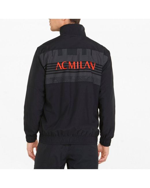 PUMA Black Acm Prematch Jacket Logo for men