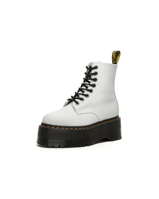 Dr. Martens Black 140 Pascal Pisa Martin Boots White