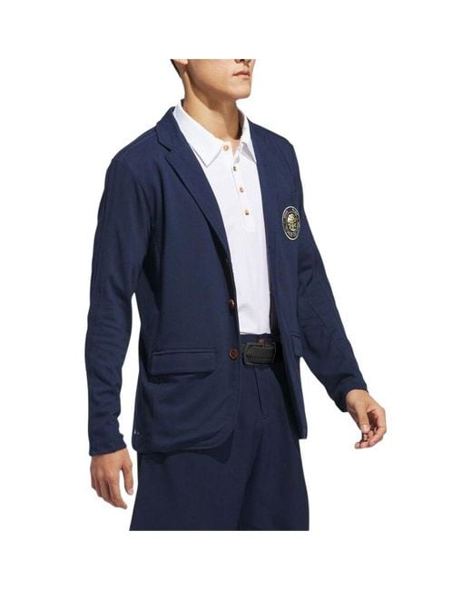 Adidas Blue X Malbon Sport Jacket Asia Sizing 'Collegiate' for men