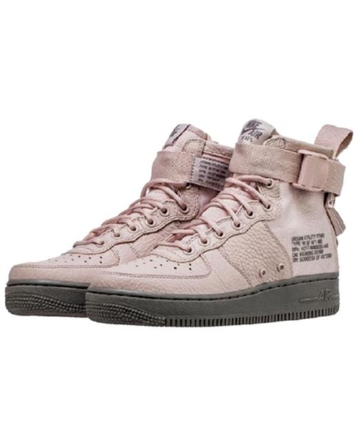Nike Brown (Wmns) Sf Air Force 1 Mid 'Siltstone'