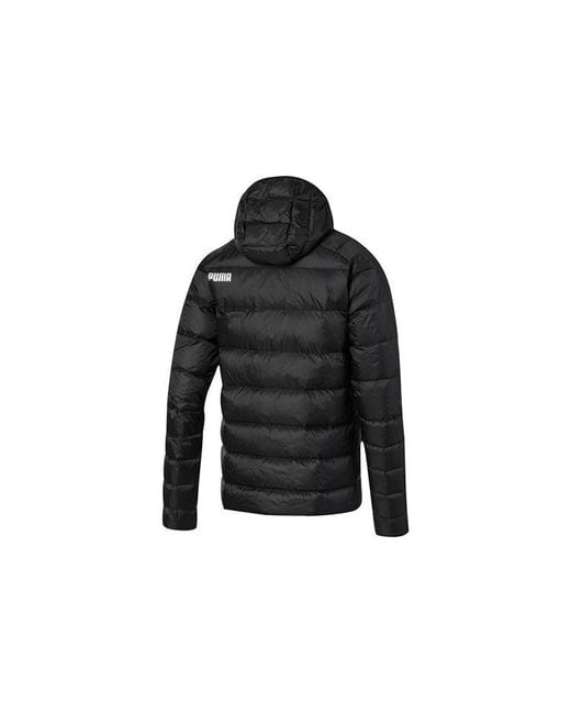 PUMA Black Pwrwarm Packlite Down Jacket for men