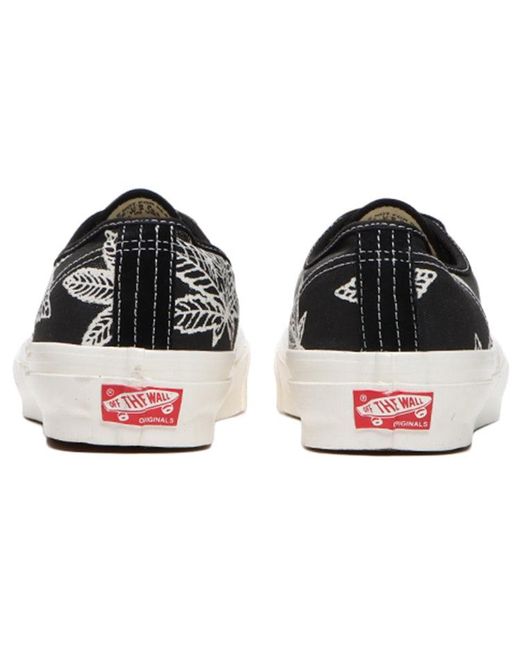 Vans Black Og Authentic Lx 'Sweet Leaf for men