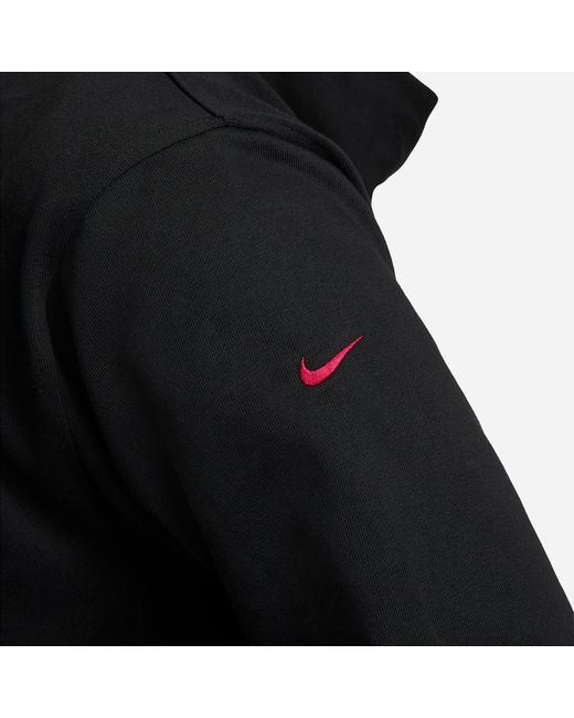 Nike Black Lebron James X Liverpool Fc Pullover Hoodie for men