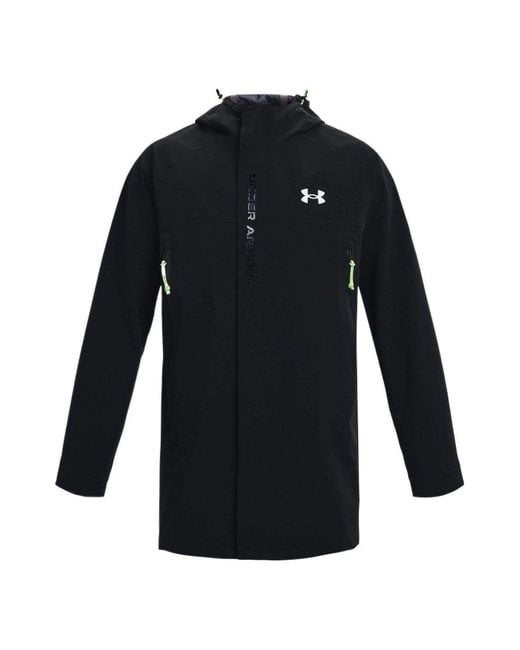 Under Armour Blue Stormproof 3-Ply Bench Coat for men