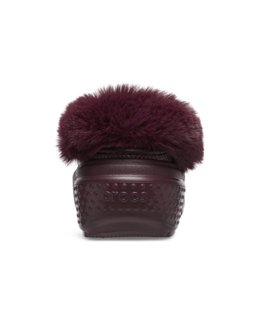 CROCSTM Purple (Wmns) Stomp Lined Clogs 'Dark Cherry'