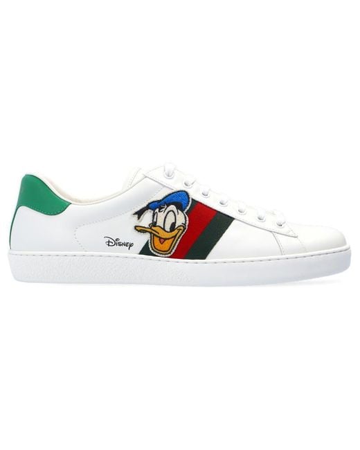 Gucci White Disney X Ace Donald Duck' for men