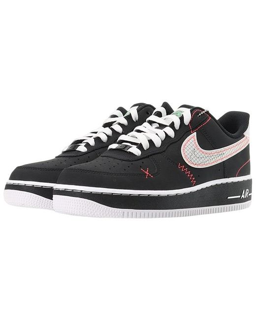 Nike Black Air Force 1 '07 Lv8 'Exposed Stitching' for men