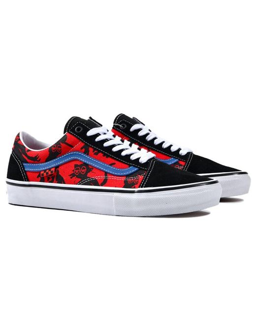 Vans Red Krooked X Skate Old Skool 'Natas For Ray Barbee' for men