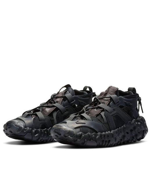 Nike Black Ispa Overreact Sandal 'Thunder' for men