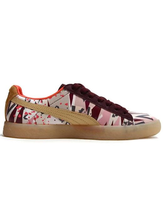 PUMA Brown Naturel X Clyde Board Shoes
