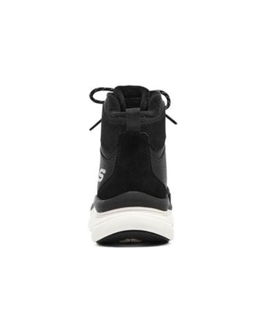 Skechers Black Dlux Walker Shoes for men