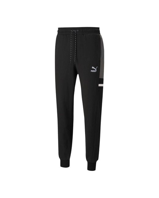 PUMA Black Logo Tape Pants for men