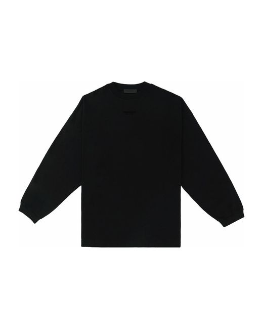 Fear Of God Black Fw23 Long Sleeve Tee 'Jet' for men